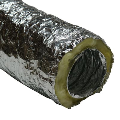 HVAC 6 in. x 25 ft. Insulated-Flex Ducting Ventilation Duct Hose