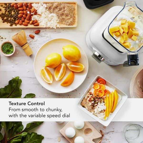 KitchenAid K400 56 Oz. White Variable Speed Countertop Blender