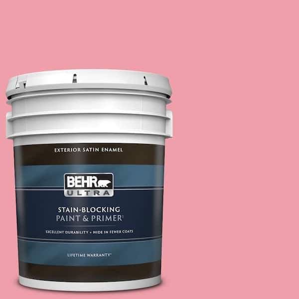 BEHR ULTRA 5 gal. #120B-5 Candy Coated Satin Enamel Exterior Paint & Primer