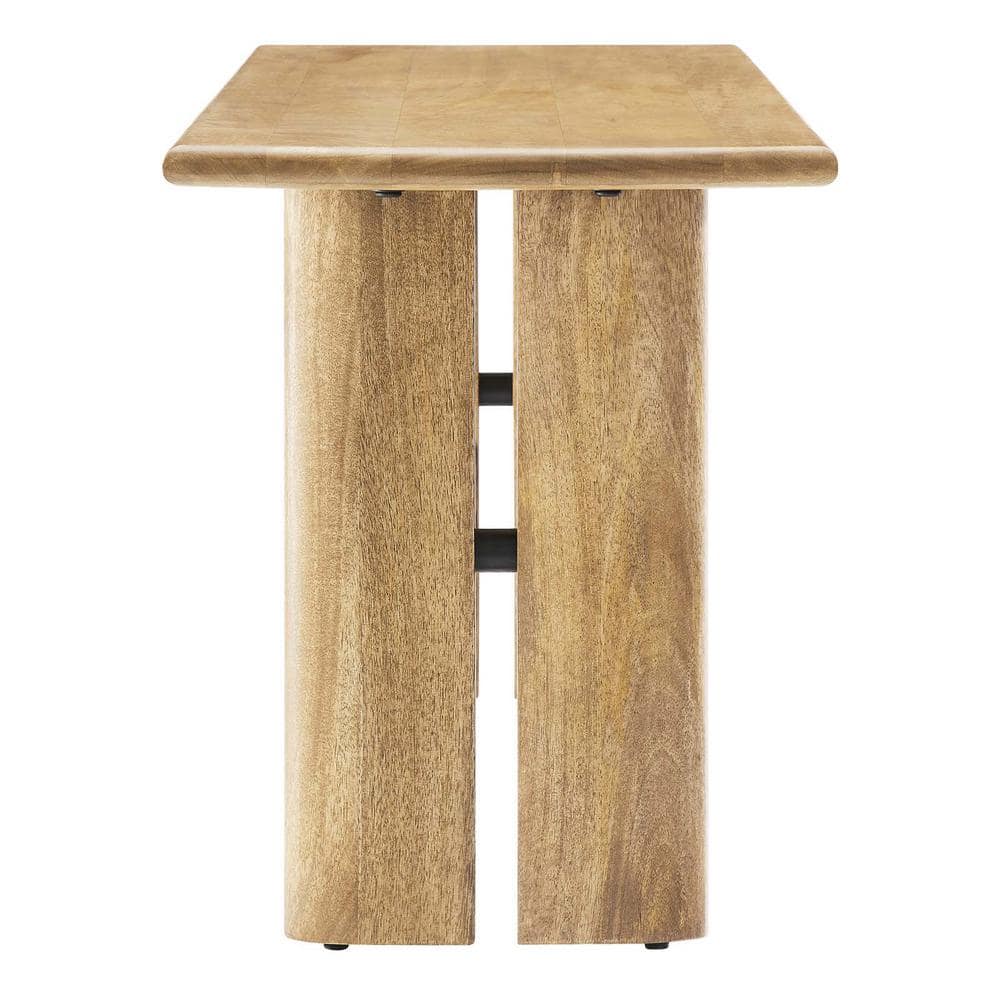 Amistad 46" Oak Mango Wood Dining Bench with Adjustable Foot Pads