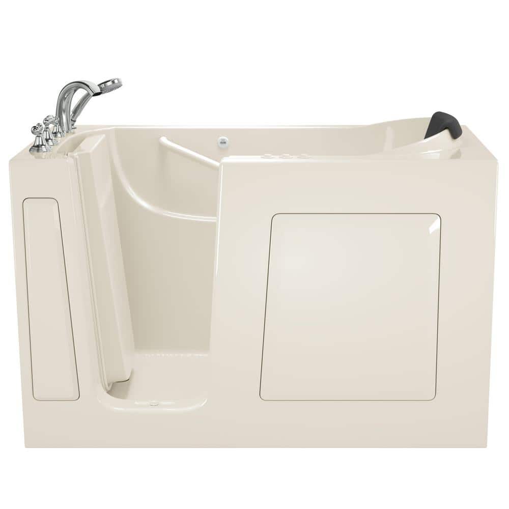 59.5'' x 29.75'' Linen Fiberglass Walk-In Bathtub with Faucet