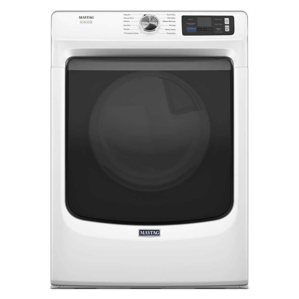 7.4 cu. ft. vented Front Load Electric Dryer in White with Pet Pro Option