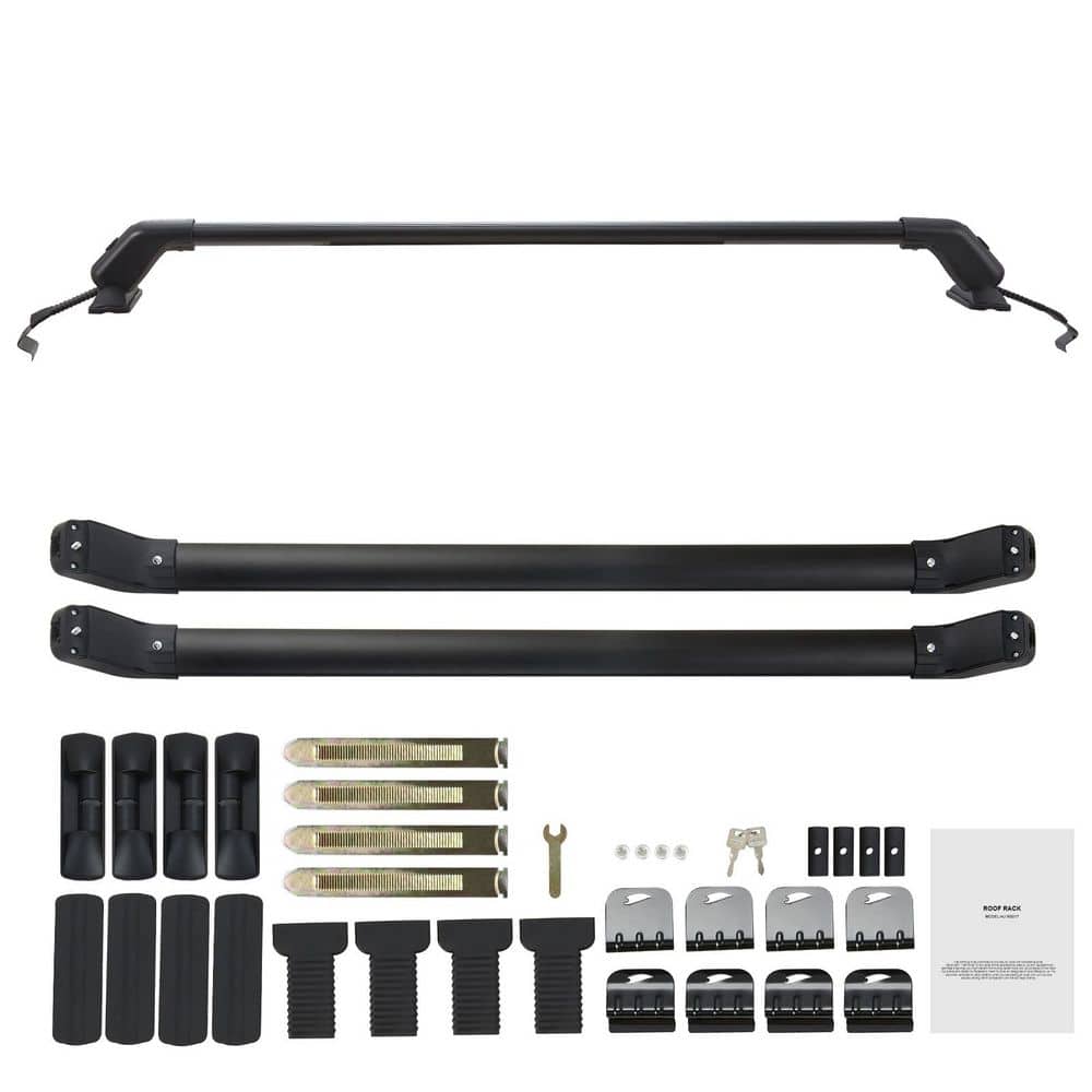 Roof Rack Cross Bars, 155 lbs. Load Capacity Cross Bar Rack, Adjustable Bare Roof, Aluminum Fit Roof without Side Rail price history on PriceWatchPro