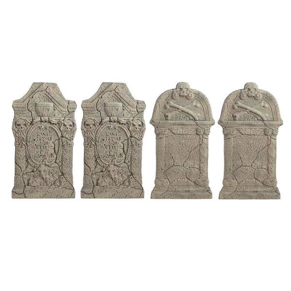 Home Accents Holiday 3 ft Styrofoam Tombstone 4-Pack