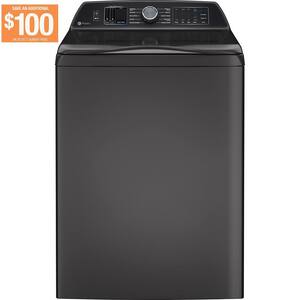 Profile 5.4 cu. ft. High-Efficiency Smart Top Load Washer with Quiet Wash Dynamic Balancing Technology in Diamond Gray