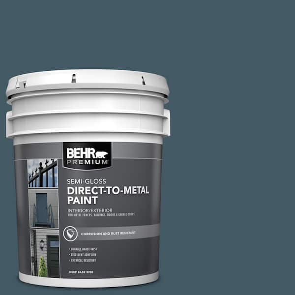 BEHR PREMIUM 5 gal. #S480-7 Midnight in the Tropics Semi-Gloss Direct to Metal Interior/Exterior Paint