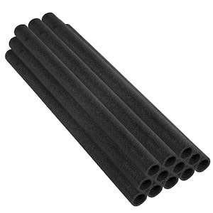 Machrus Upper Bounce 33 in. Black Trampoline Pole Foam Sleeves Fits for 1.5 in. Dia Pole (Set of 12)