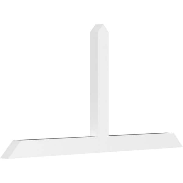 Ekena Millwork Portland 96 in. W x 48 in. H x 4 in. D Signature Polyurethane Bracket