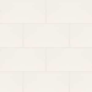 Natural White 12 in. x 24 in. Matte Ceramic Floor and Wall Tile (22 sq. ft./Case)