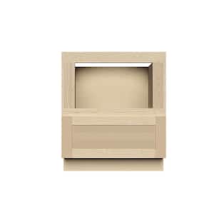 Lancaster Shaker Assembled 30 in. x 34.5 in. x 24 in. Microwave Base Cabinet in Natural Wood
