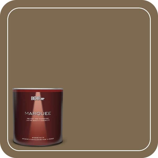 BEHR MARQUEE 1 qt. #N300-7 Mayan Ruins Matte Interior Paint & Primer