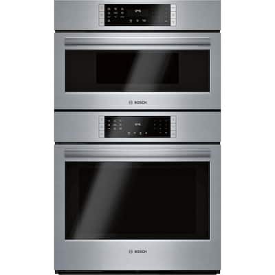 800 Series 30 in. Combination Electric Wall Oven with European Convection and Speed Microwave in Stainless Steel