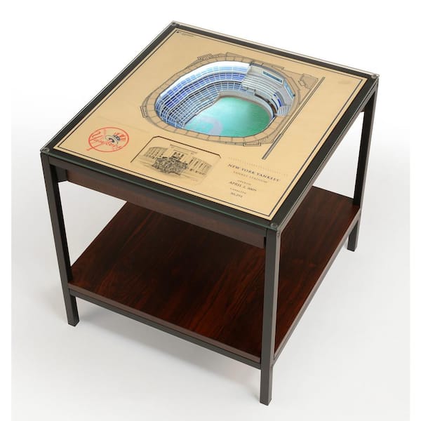 MLB New York Yankees 23 in. x 22 in. 25-Layer StadiumViews Lighted End Table - Yankee Stadium