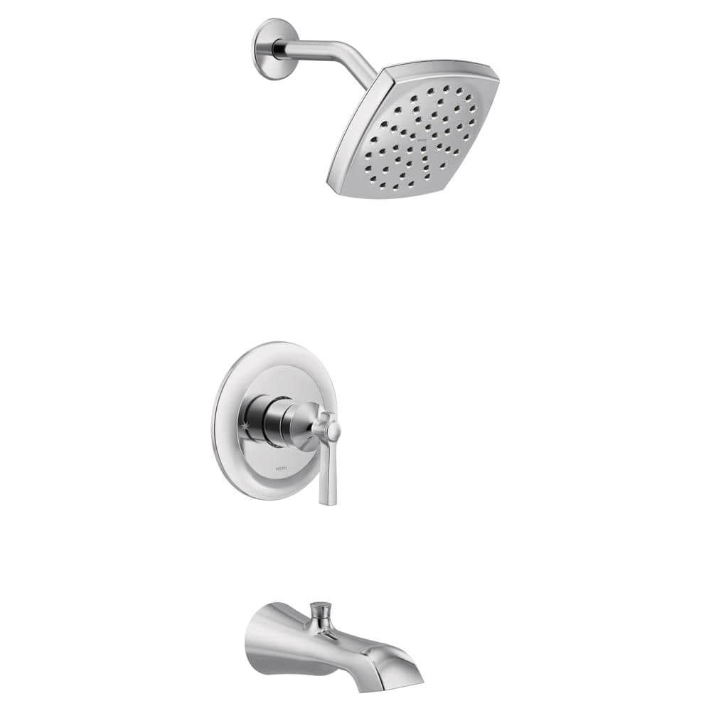 Moen Align M-CORE Dusch-Armatur Serie 3 – 1 Griff, Chrom, Druckausgleichend, Mit Lautstärkeregler, Ventil Separat