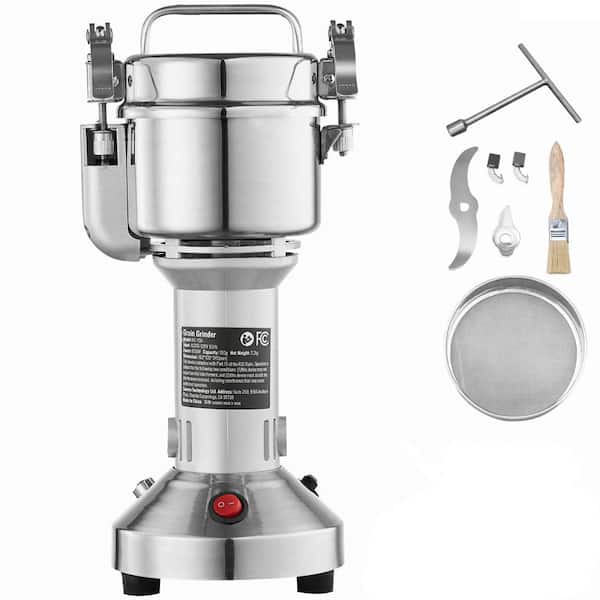 150g Electric Grain Mill Grinder, 850-Watt High-Speed Spice Grinder, Stainless Steel Pulverizer for Dry Grains, Spices
