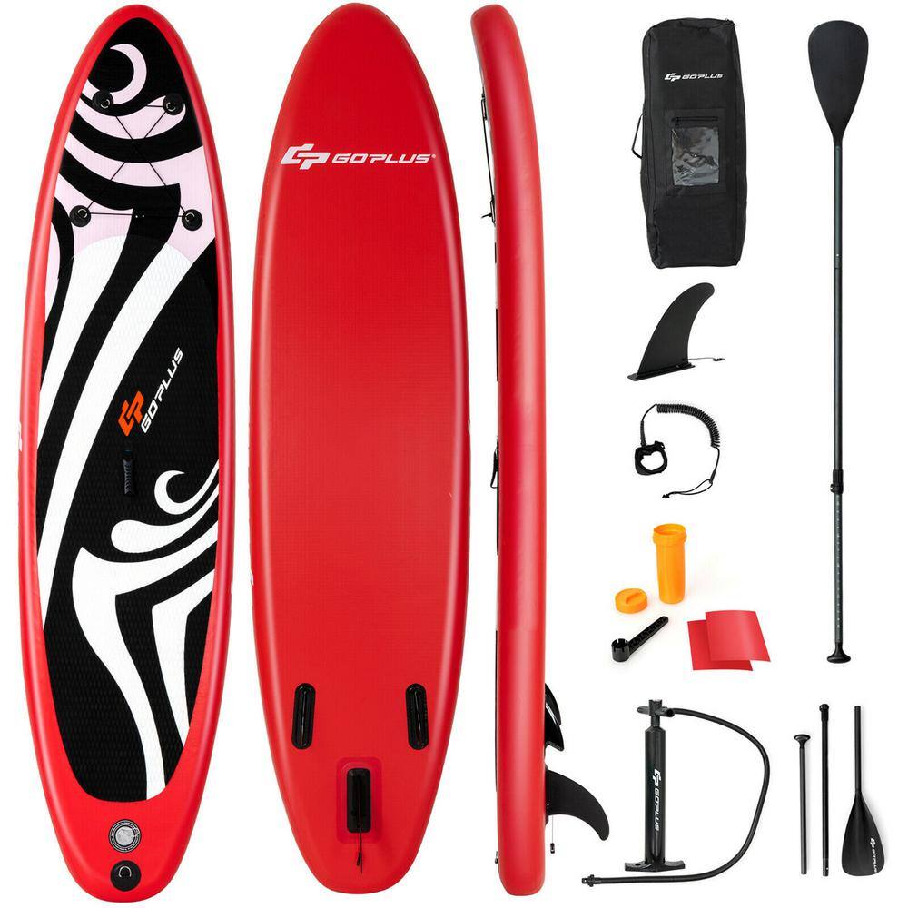 Costway 10 ft. Inflatable Stand up Paddle Board Surfboard SUP W/Bag