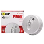 Firex Smoke Detector, Hardwired with Battery Backup & Front-Load Battery Door, Smoke Alarm