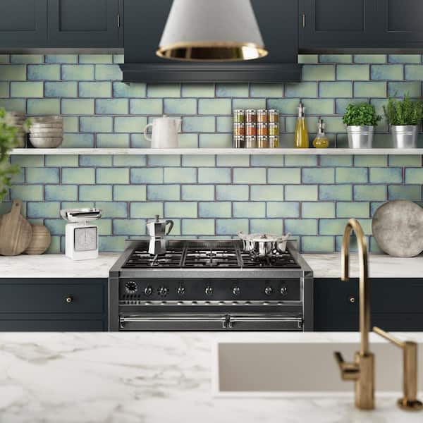Antic Special Agua Marina 3 in. x 6 in. Ceramic Wall Tile (4.16 sq. ft./Case)