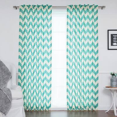 Chevron Curtains Window Treatments The Home Depot Chevron Curtains Window Treatments, Green Chevron Curtains