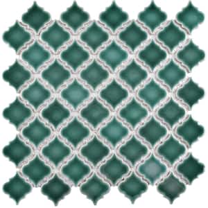 Hudson Tangier Emerald 12 in. x 12 in. Porcelain Mosaic Tile (10.96 sq. ft. / Case)