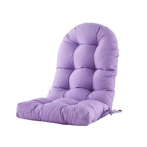 Patio Chair Cushion for Adirondack High Back Tufted Seat Chair Cushion Outdoor 48 in. x 21 in. x 4 in. Purple