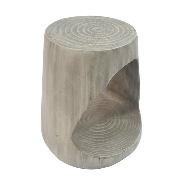 Gray Wood-like texture Side Table