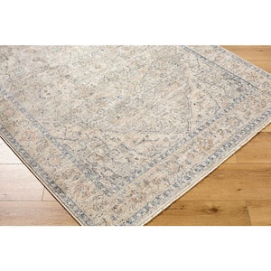 Galey Alix x Livabliss Maria Elena I Vintage Medallion Area Rug, 6'4 in. x 9' (6' x 9'), Taupe