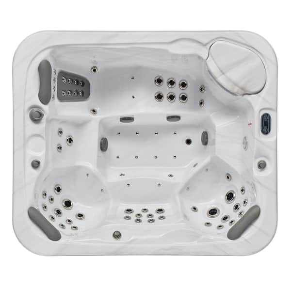 Luxury Spas Danika 5-Person 84 Jet Lounger Hot Tub with Bluetooth