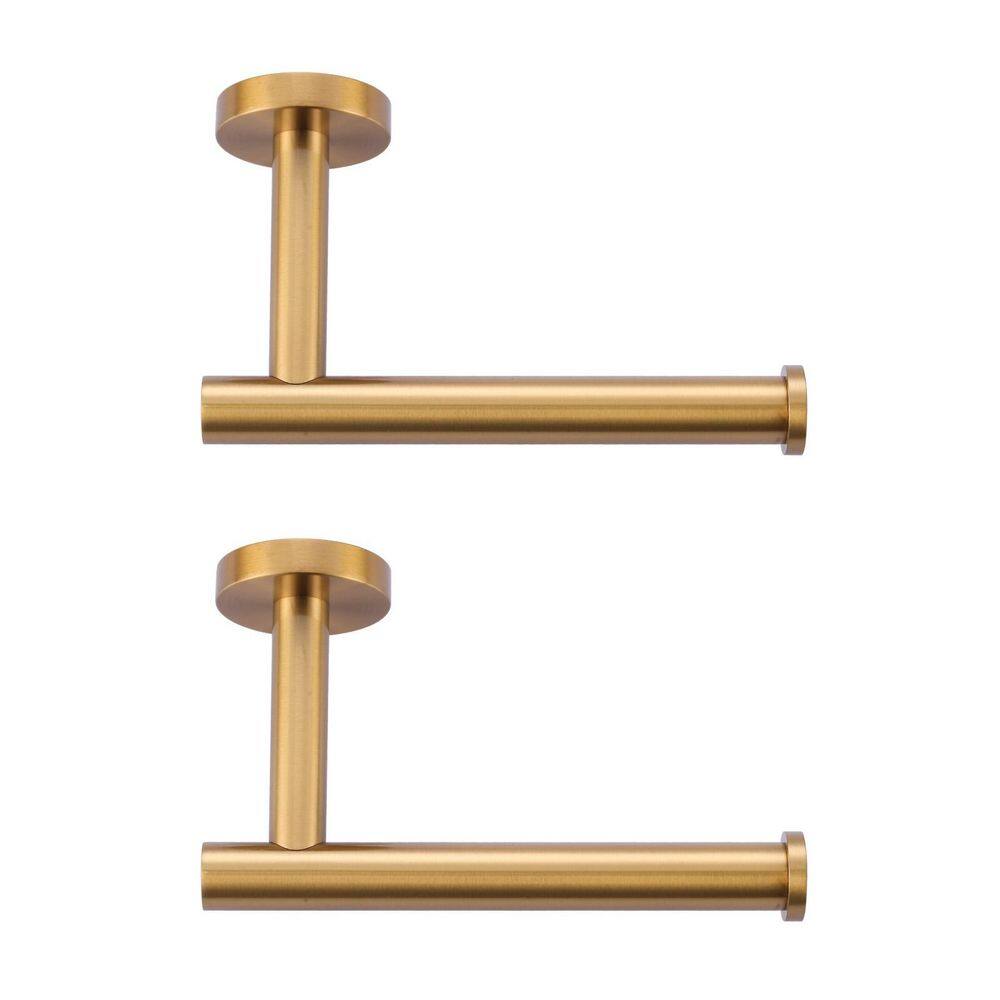 Wall-Mount Single Post Toilet Paper Holder in Gold (2-Pieces) price history on PriceWatchPro