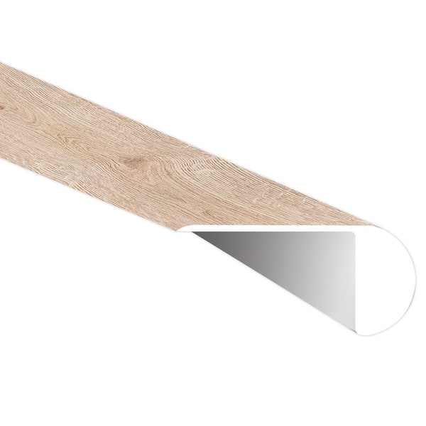 A&A Surfaces Dashiell Umbra 1.03 in. T x 2.23 in. W x 94 in. L Luxury Vinyl Overlapping Stair Nose Molding