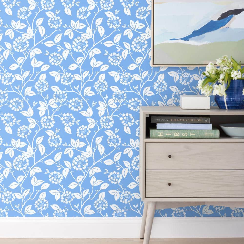 Blue Leaves Peel and Stick Wallpaper Panel (covers 26 sq. ft.) price history on PriceWatchPro