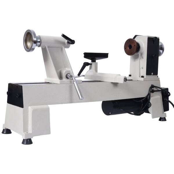 maocao hoom 12 in. x 18 in. Benchtop Wood Lathe, 3/4 HP Infinitely