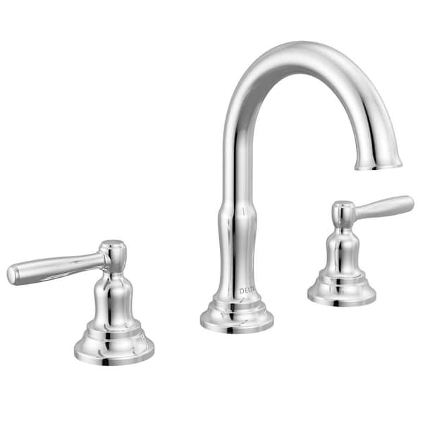 Roe 8 in. Widespread Double Handle Bathroom Sink Faucet in Chrome
