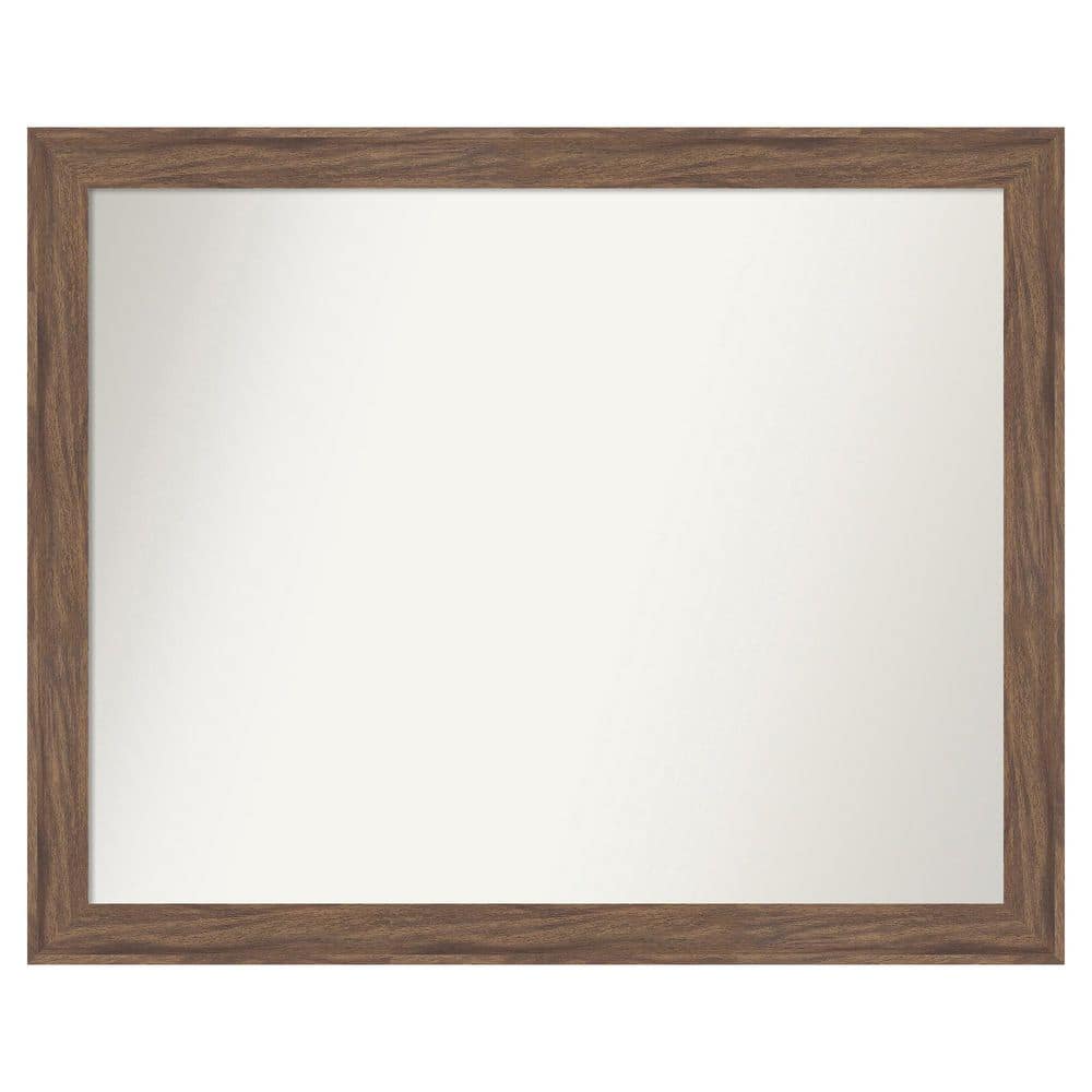 Pia Medium Brown Narrow 31.25 in. x 25.25 in. Non-Beveled Casual Rectangle Framed Wall Mirror price history on PriceWatchPro