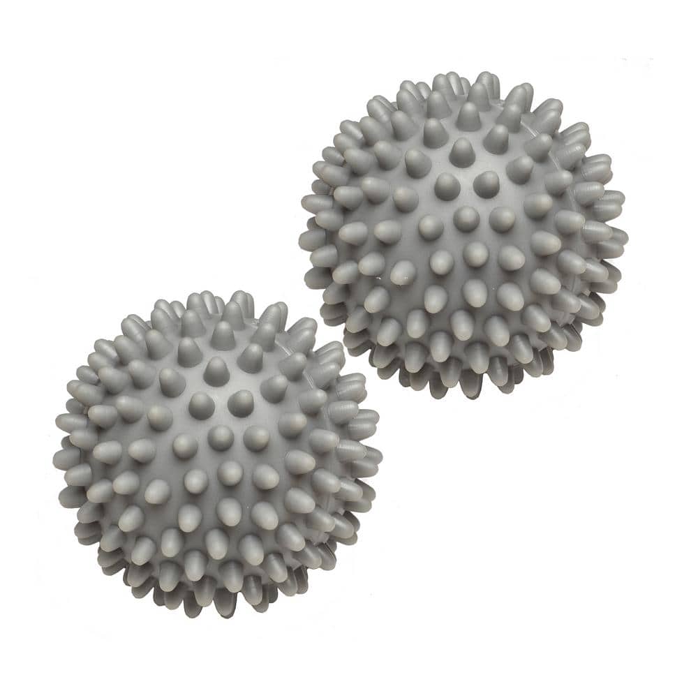 White Hypoallergenic Plastic Dryer Balls, 2.5-inch, 2-Pack