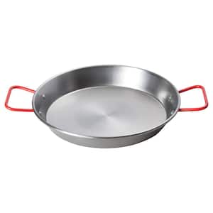 11 in. Polished Carbon Steel Paella Pan