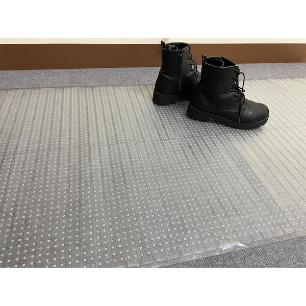 Sweet Home S Clear 26 In X 6 Ft Plastic Runner Rug Protector Cp2606 The Depot 6 Ft Plastic Runner Rug Protector, Rug Protectors For Heavy Furniture