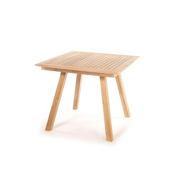ARB Teak and Specialties Cordele 36 in. Square Natural Teak Outdoor Dining Table
