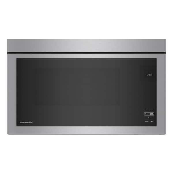 30 in. W 1.1 cu. ft. Stainless Steel Flush Built-In 1000-Watt Over-the-Range Microwave