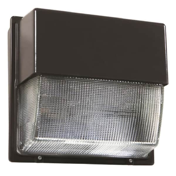 Lithonia Lighting Contractor Select TWH 400-Watt Equivalent 9200 Adjustable  Lumens Integrated LED Dark Bronze Wall Pack Light 5000K TWH LED ALO 50K -  The Home Depot