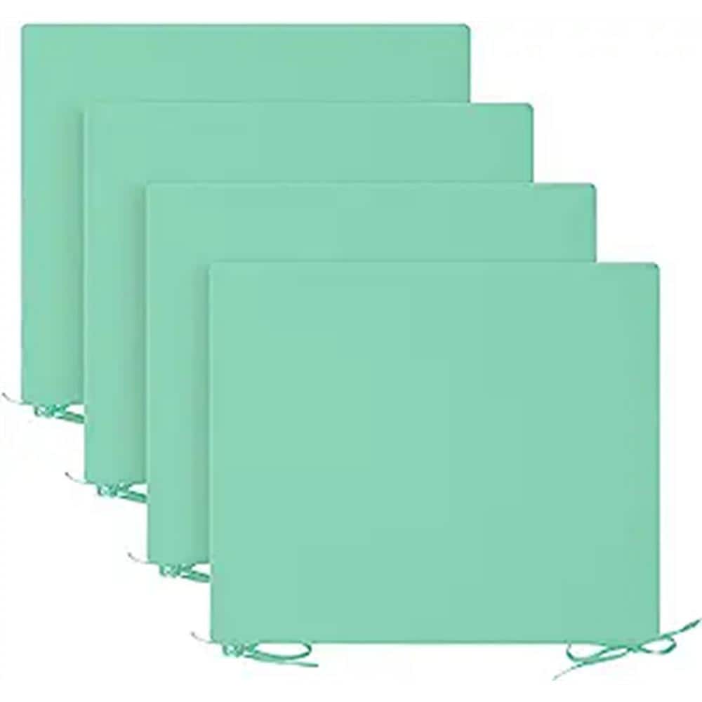 Outdoor Throw Pillow Set of 4 Chair Cushions for Patio Furniture - Square C