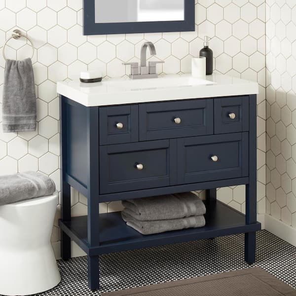 Marx 4 in. Center set Double-Handle High-Arc Bathroom Faucet in Brushed Nickel