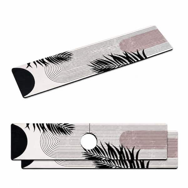 2 Pack Sink Faucet Absorbent Mat and Splash Guard, Cut-to-Fit, Super Absorbent Diatom Mud, 24 in. x 5.5 in.