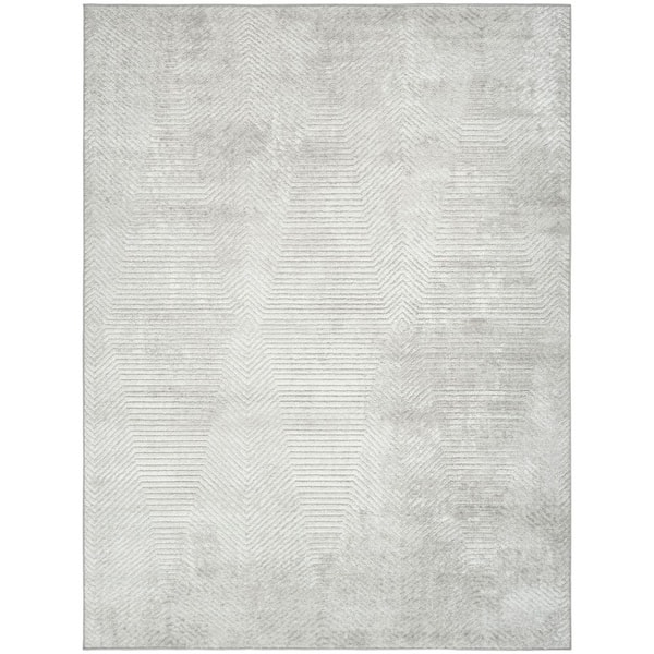 Dekor Grey 4 ft. x 6 ft. Diamond Traditional Area Rug