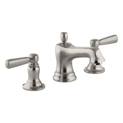 KOHLER Bancroft 4 in. Centerset 2-Handle Low-Arc Bathroom Faucet in ...