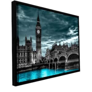 "London" by Revolver Ocelot Framed Canvas Wall Art