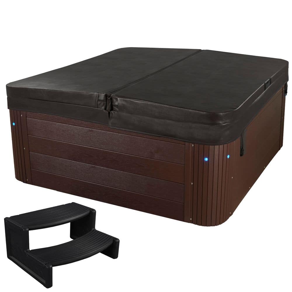 Grand Banks 6-Person Espresso Acrylic Hot Tub with LED Lighting