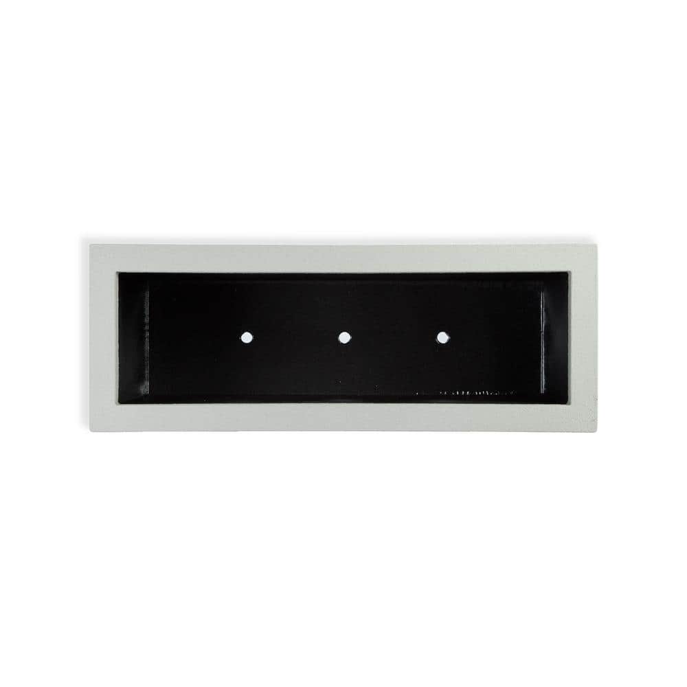 Milan Extra Large Gray Composite Rectangular Planter