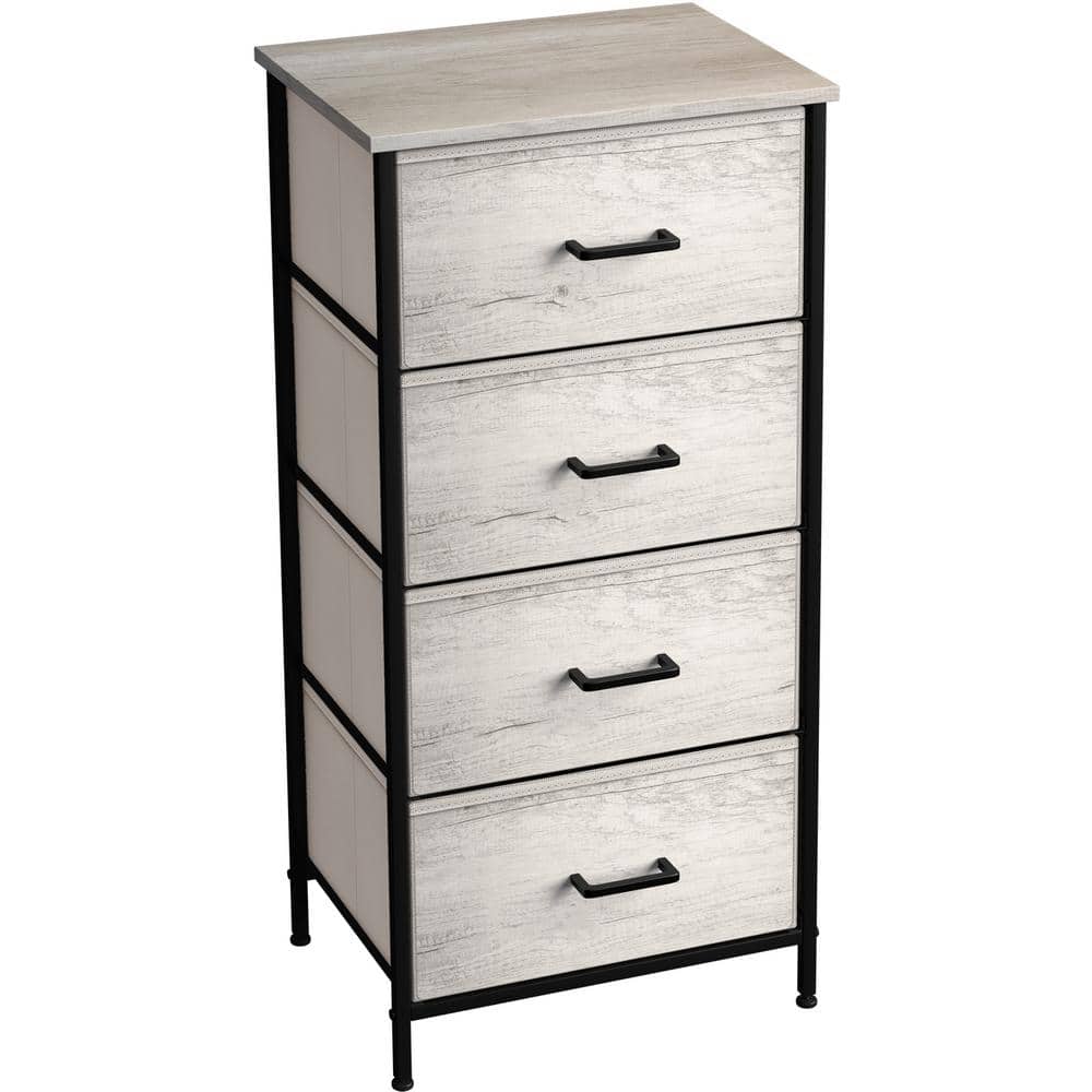 Greige Vertical Nursery Chest with Soft Close Drawer