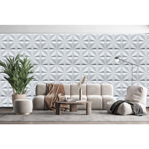 Art3d 20-pieces Decorative 3D Wall Panels Faux Leather Tile for Interior  Wall, Living Room, Bedroom,decorative Soundproofing Panel 